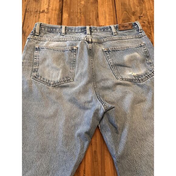 Vintage L.L. Bean 37x32 Classic Fit Blue Jeans Men’s Pants Denim LL Bean Blue - Picture 13 of 15